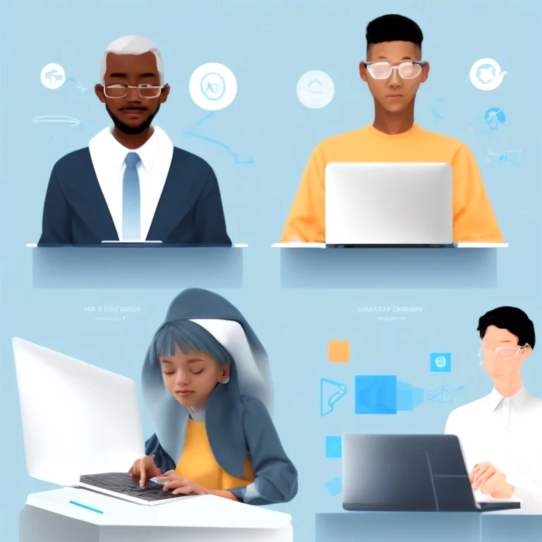 Learner engaging with an online security course